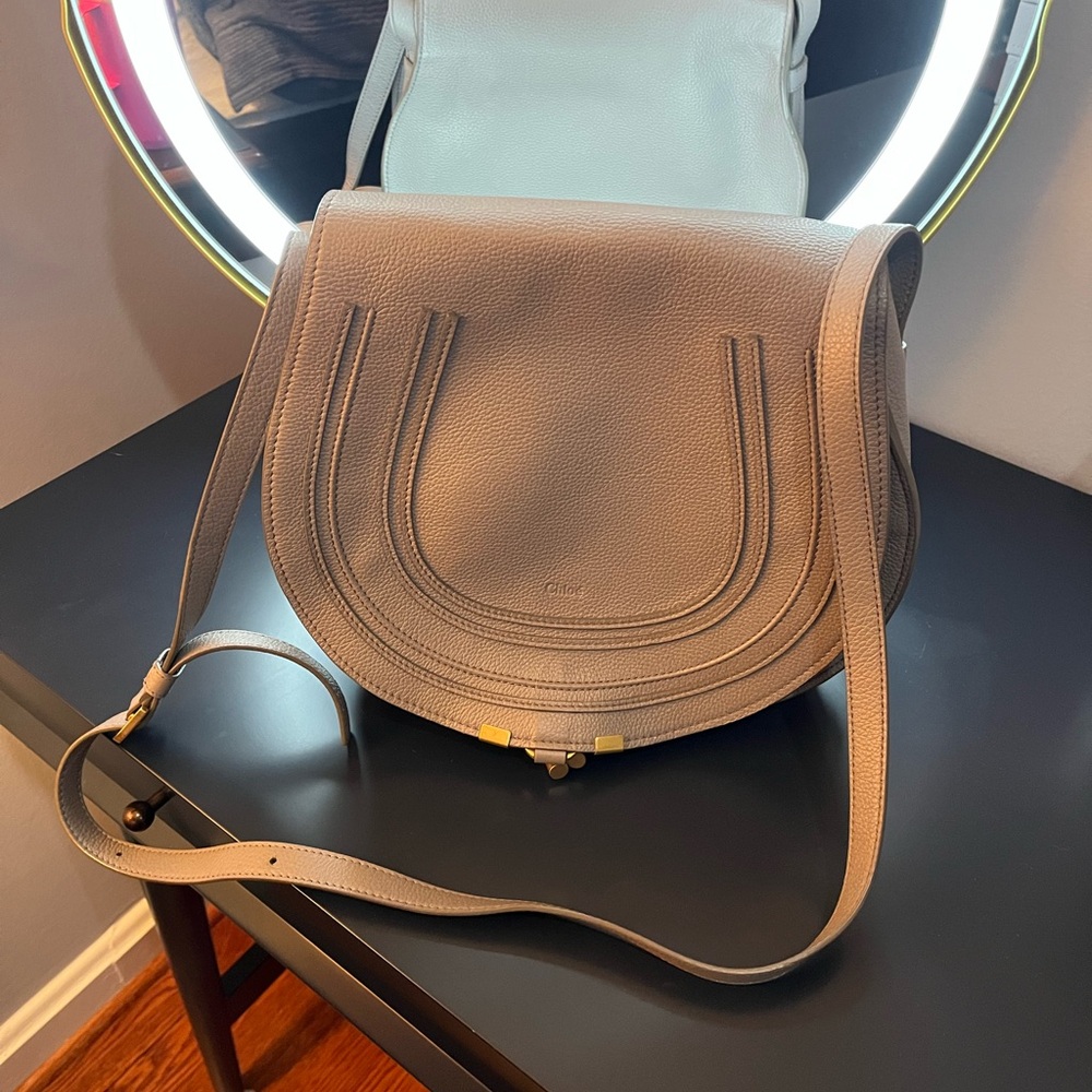 Chloe grey Marcie saddle bag